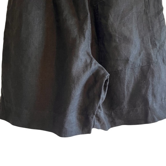 COS linen elastic high waist relaxed fit black shorts Sz XS excellent condition - Picture 10 of 12